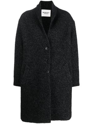 MARANT ÉTOILE fine-knit single-breasted coat - Grey