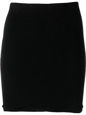 MARANT ÉTOILE fine-ribbed mini skirt - Black