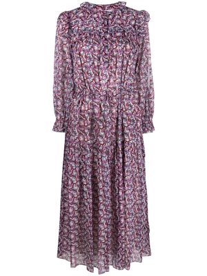 MARANT ÉTOILE floral-print midi dress - Pink