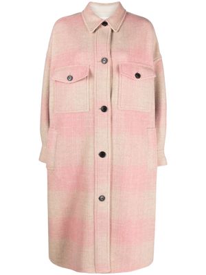 MARANT ÉTOILE Fontizi felted shirt coat - Pink