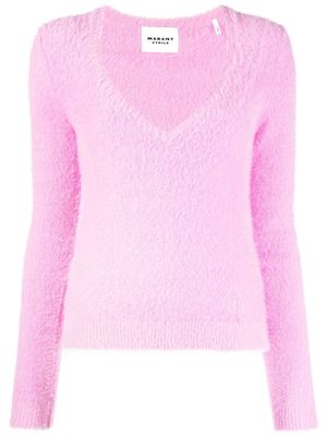 MARANT ÉTOILE fuzzy knitted jumper - Pink