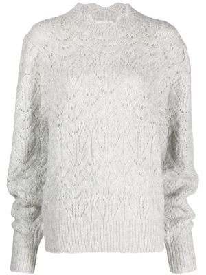 MARANT ÉTOILE Galini puff-sleeved knitted jumper - Grey