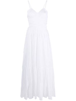 MARANT ÉTOILE gathered-detail maxi dress - White