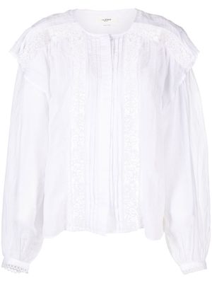 MARANT ÉTOILE Georgina lace-detail blouse - White