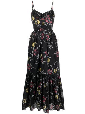 MARANT ÉTOILE Giana floral print maxi dress - Black