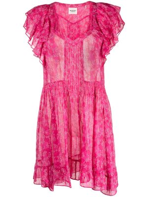 MARANT ÉTOILE Godrana floral-print minidress - Pink
