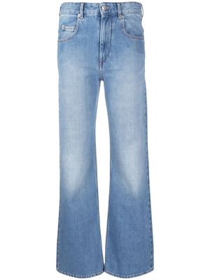 MARANT ÉTOILE high-rise bootcut jeans - Blue