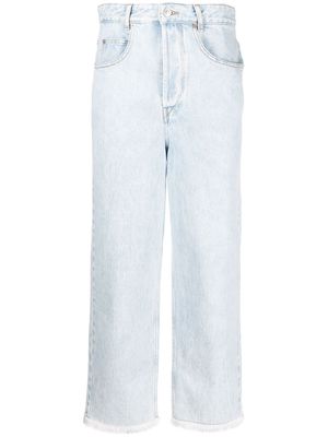 MARANT ÉTOILE high-rise cropped jeans - Blue