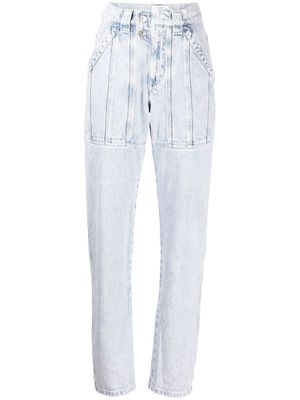 MARANT ÉTOILE high-rise straight-leg jeans - Blue