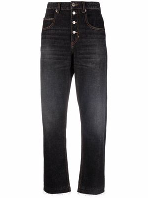 MARANT ÉTOILE high-rise tapered jeans - Black