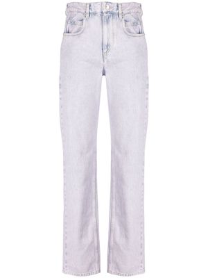 MARANT ÉTOILE high-waist straight-leg jeans - Purple