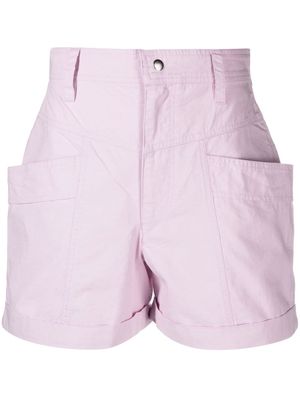 MARANT ÉTOILE high-waisted shorts - Purple