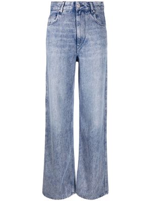 MARANT ÉTOILE high-waisted straight-leg jeans - Blue