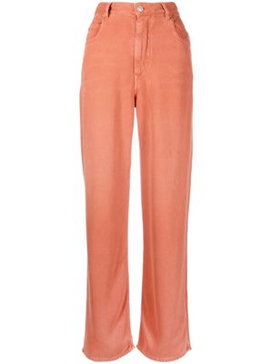 MARANT ÉTOILE high-waisted straight-leg jeans - Orange