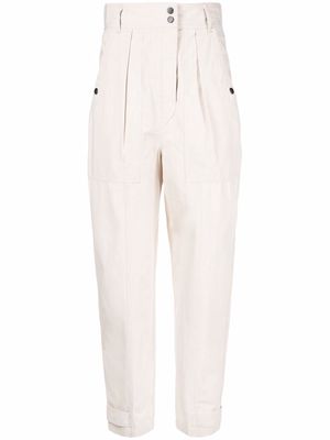 MARANT ÉTOILE high-waisted trousers - Neutrals
