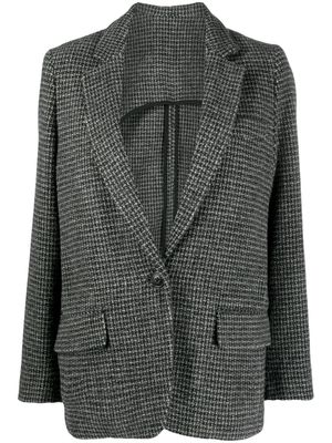 MARANT ÉTOILE houndstooth wool blazer - Grey