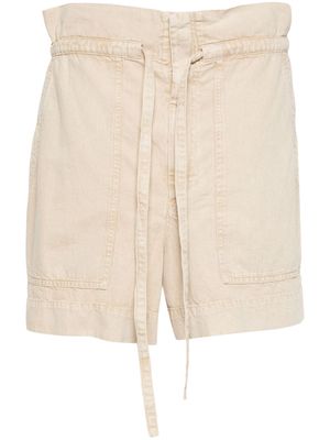 MARANT ÉTOILE Ipolyte cotton shorts - Neutrals