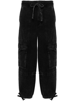 MARANT ÉTOILE Ivy cropped cargo jeans - Black