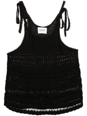 MARANT ÉTOILE Jilma open-knit top - Black