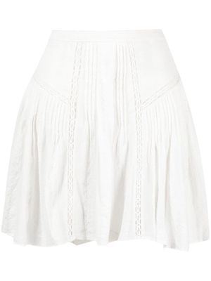 MARANT ÉTOILE Jorena pleated miniskirt - White