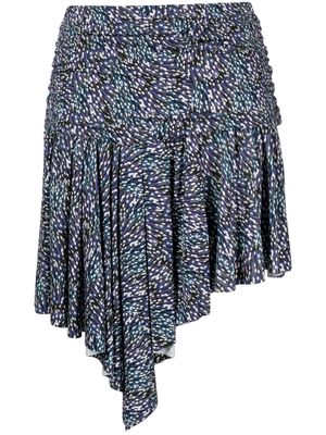 MARANT ÉTOILE Juliany spot-print miniskirt - Blue