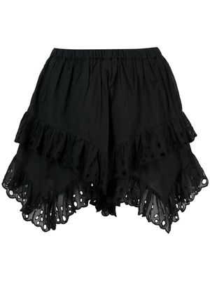 MARANT ÉTOILE Kaddy tiered mini skirt - Black