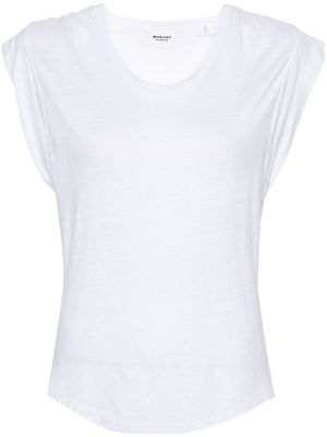 MARANT ÉTOILE Kotty linen T-shirt - White