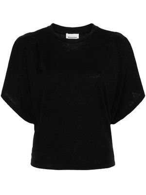 MARANT ÉTOILE Kyanza linen T-shirt - Black