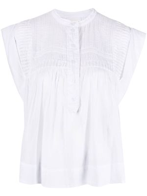 MARANT ÉTOILE Lapao pleated blouse - White