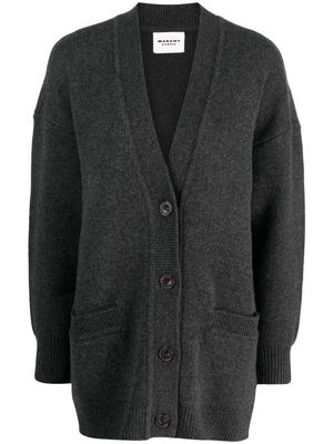 MARANT ÉTOILE Leane V-neck fine-knit cardigan - Grey