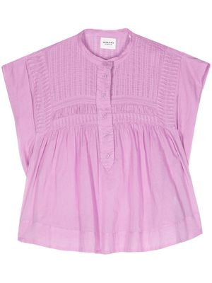 MARANT ÉTOILE Leaza organic cotton blouse - Purple