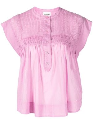 MARANT ÉTOILE Leaza pintuck blouse - Pink