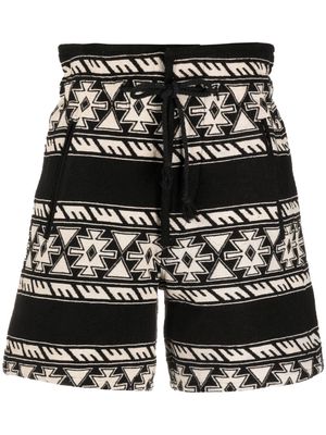 MARANT ÉTOILE Limina tied-waist shorts - Black