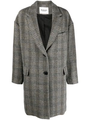 MARANT ÉTOILE Limiza herringbone wool coat - Neutrals