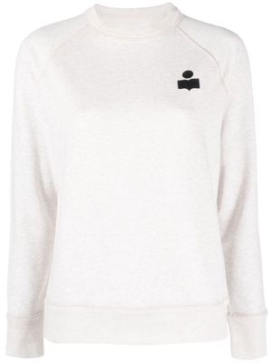 MARANT ÉTOILE logo crew-neck sweatshirt - Neutrals