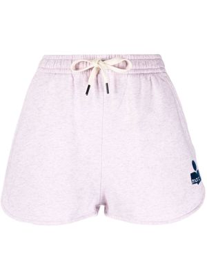 MARANT ÉTOILE logo-embroidered shorts - Pink