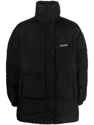 MARANT ÉTOILE logo-patch padded puffer jacket - Black