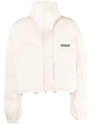 MARANT ÉTOILE logo-patch padded puffer jacket - Neutrals