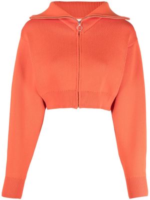 MARANT ÉTOILE logo-print cropped jumper - Orange