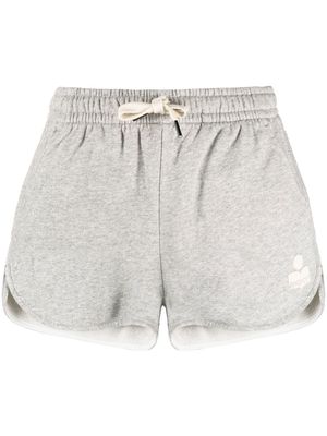 MARANT ÉTOILE logo-print drawstring shorts - Grey