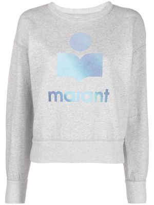 MARANT ÉTOILE logo-print gradient sweatshirt - Grey