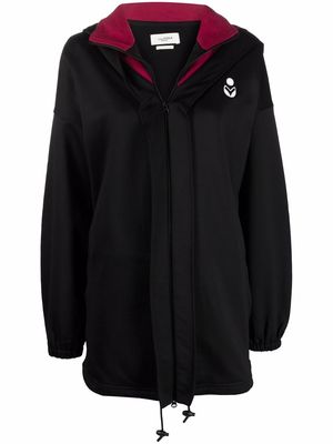 MARANT ÉTOILE logo-print hooded jacket - Black