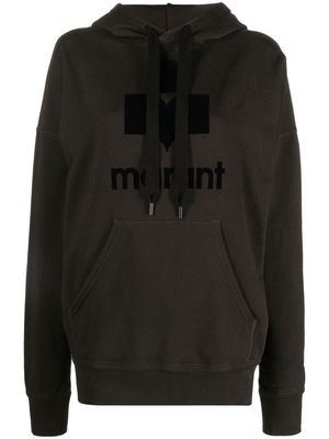 MARANT ÉTOILE logo-print hoodie - Black