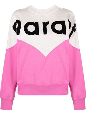 MARANT ÉTOILE logo-print sweatshirt - Pink