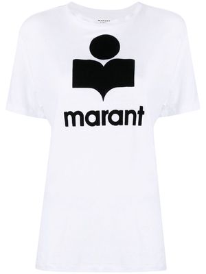 MARANT ÉTOILE logo print T-shirt - White