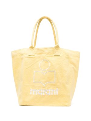 MARANT ÉTOILE logo-print tote bag - Yellow