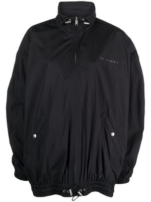 MARANT ÉTOILE logo-print windbreaker jacket - Black
