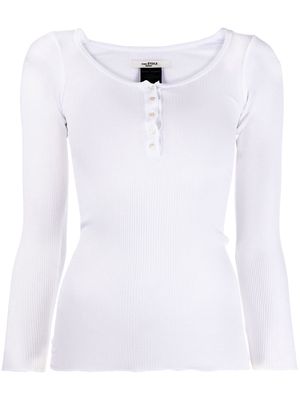 MARANT ÉTOILE long-sleeve knit top - White