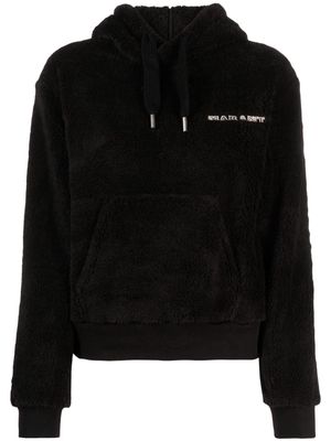 MARANT ÉTOILE Maeva logo-embroidered fleece hoodie - Black
