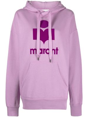 MARANT ÉTOILE Mansel logo-embossed hoodie - Pink